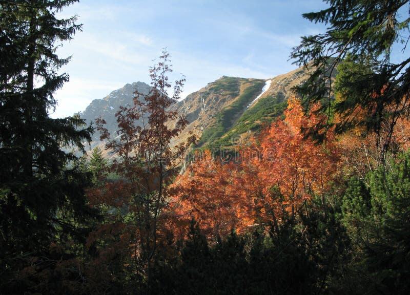 Indian summer in Tatry in Slovakiy