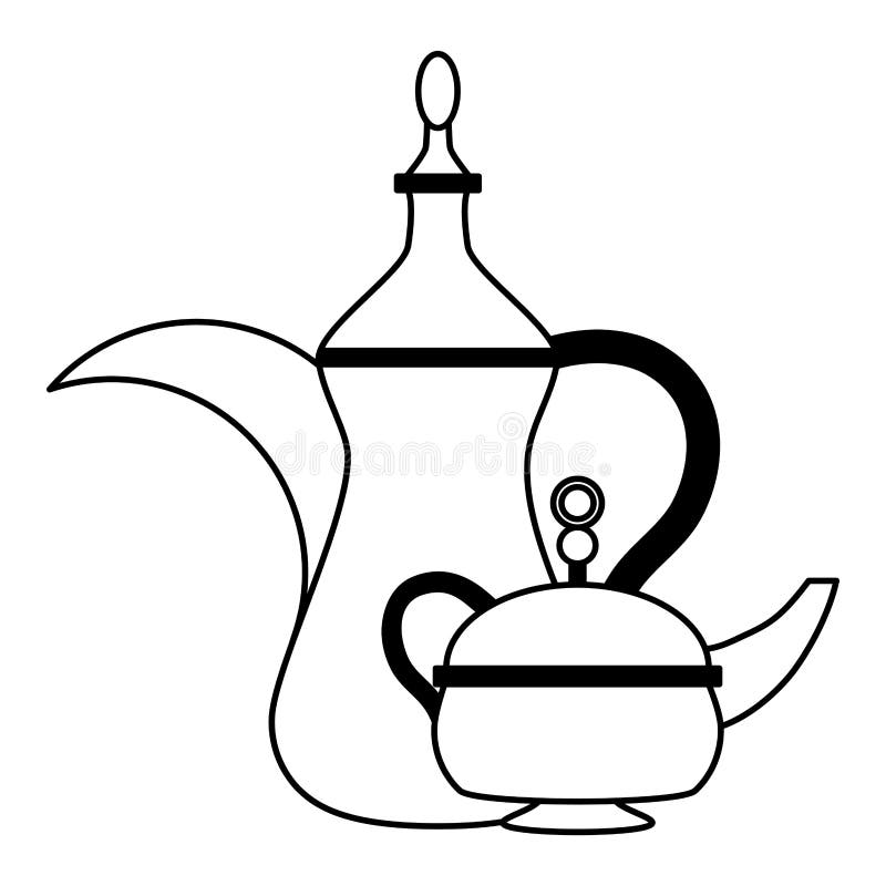 Kettle Indian or Pakistani Tea Chai Vector Illustration Stock Vector -  Illustration of cartoon, white: 269123352