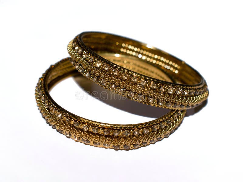 Traditional Indian Gold Bangles, Also Known As Sone Ka Kada or Sone Ka