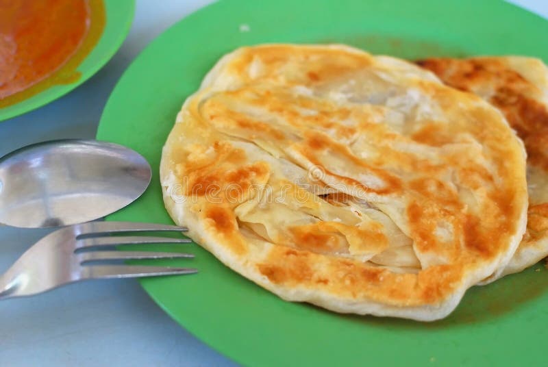 Indian traditional roti prata cuisine