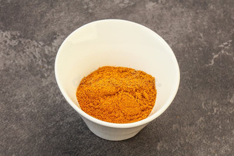 Indian Traditional Spices Curry Powder Stock Photo Image of pile, orange 190963144