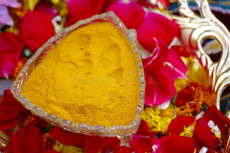 Indian Traditional Wedding: Haldi Ceremony Stock Image - Image of marriage,  married: 178194519