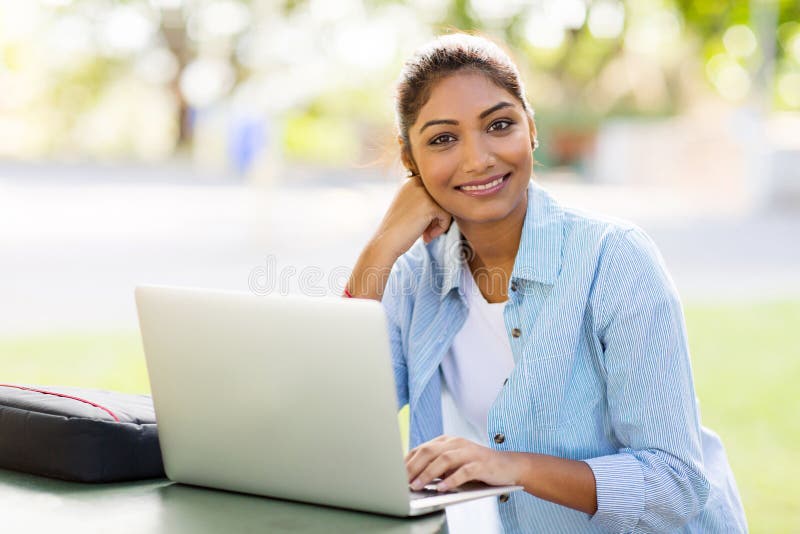 Indian university student royalty free stock image