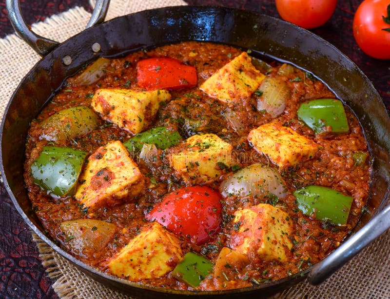 Indian vegetarian curry- kadai paneer