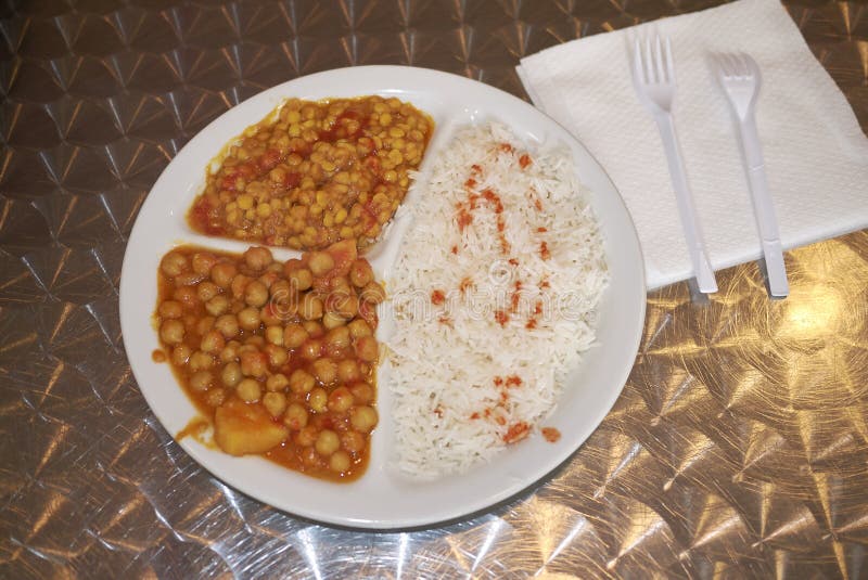 Indian vegetarian dish stock photo. Image of rice, dinner - 113640198