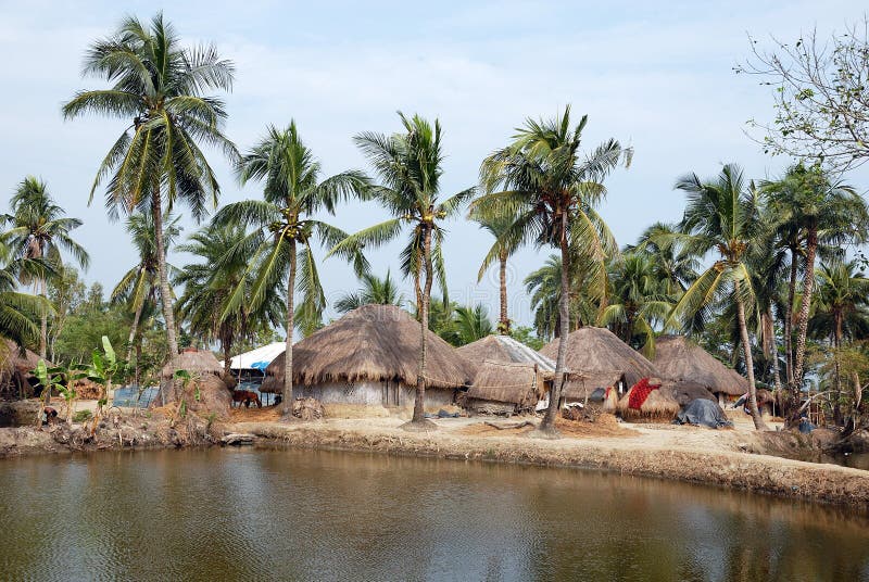 Indian village. stock images