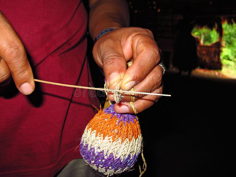Indian Village on Amazon River, Peru,