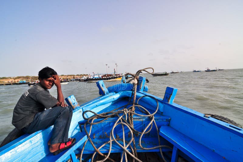 Indian village boy royalty free stock image