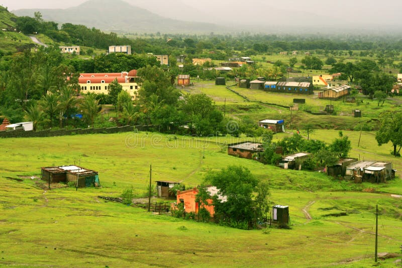 Indian village in countryside