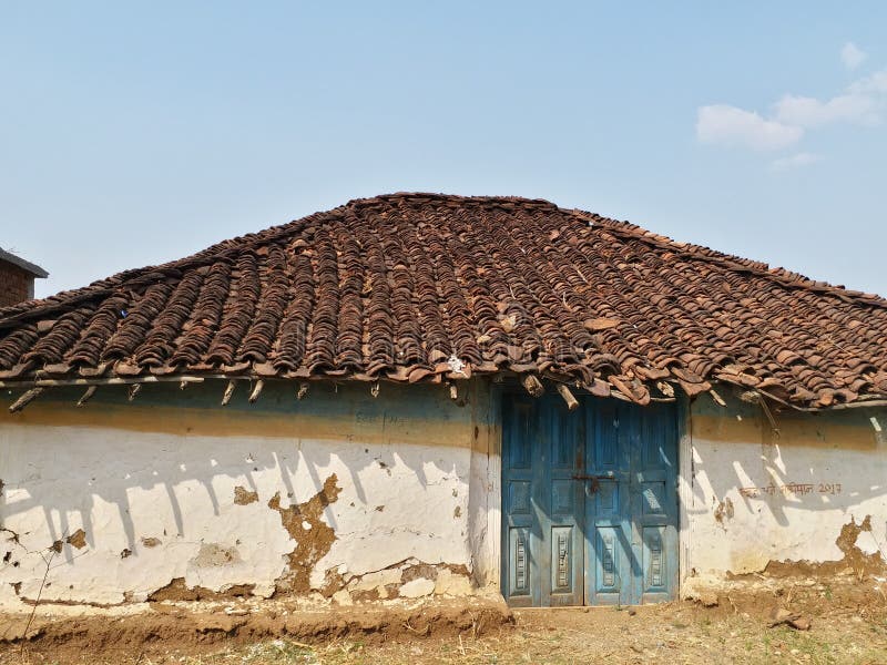 Indian village hut royalty free stock image
