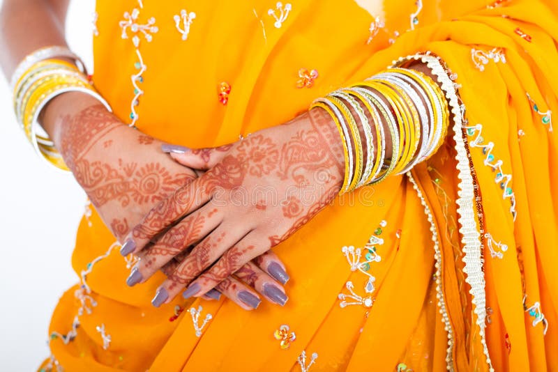 Indian wedding bride stock image