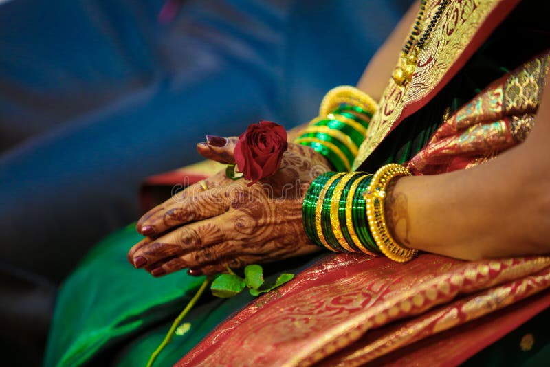 Indian Wedding Photography ,Bangles Bride Hand Stock Photo - Image of ...