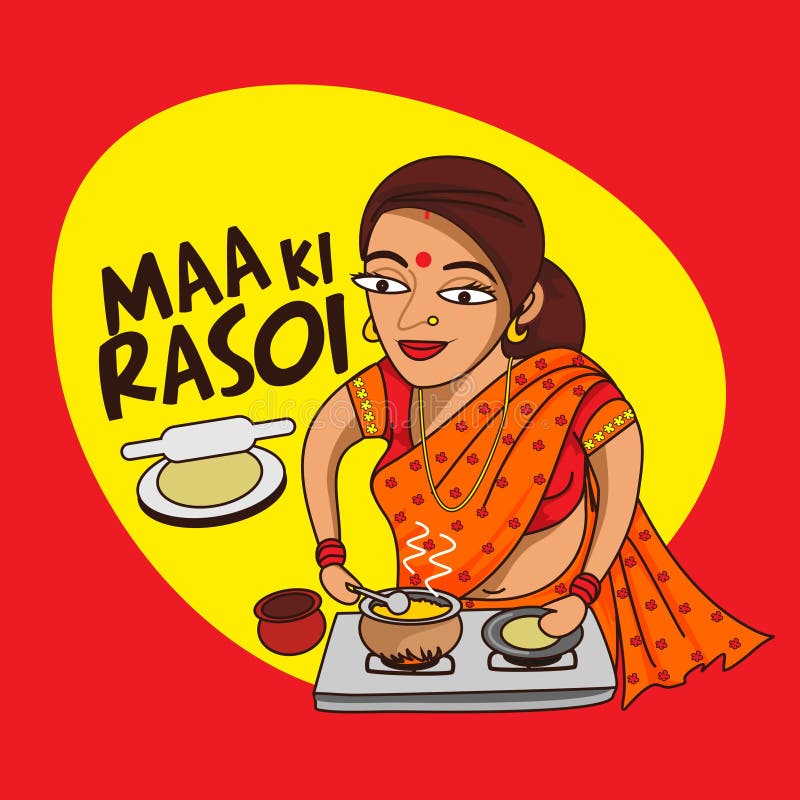 Indian Woman Cooking Cartoon Vector Stock Vector - Illustration of commonly, absorb: 147204115 Indian Woman Cooking Cartoon Vector Stock Vector - Illustration of commonly, absorb: 147204115