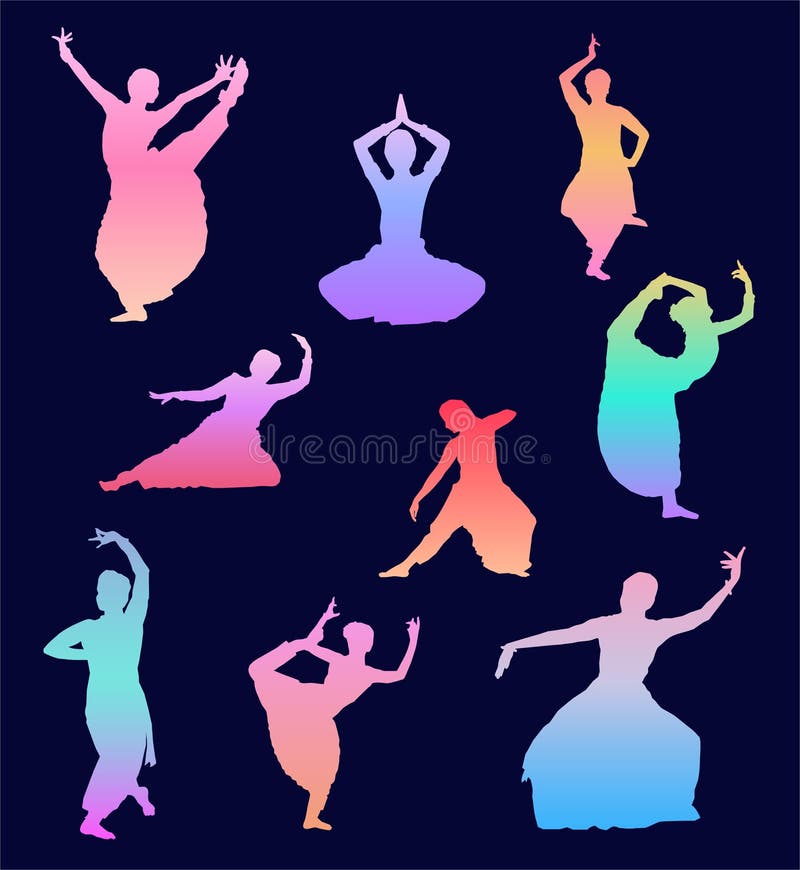 Silhouette couple in pose dancing on white Vector Image