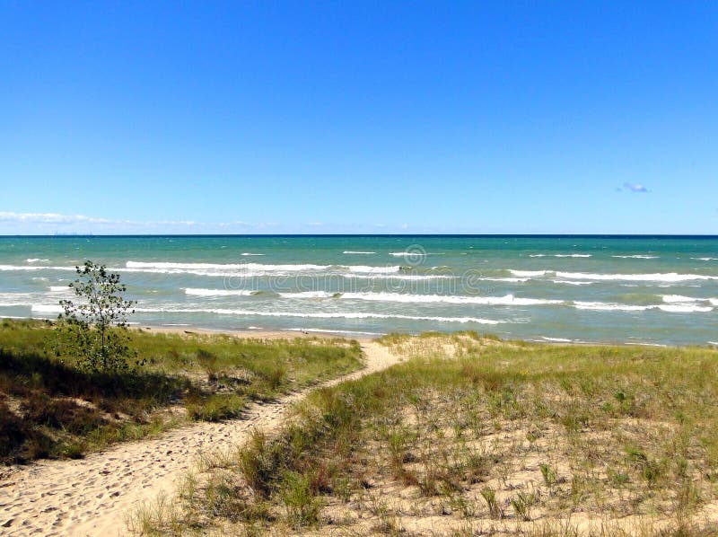 Indiana-Düne-Staatsangehöriger Lakeshore stockfotos Indiana-Düne-Staatsangehöriger Lakeshore stockfotos