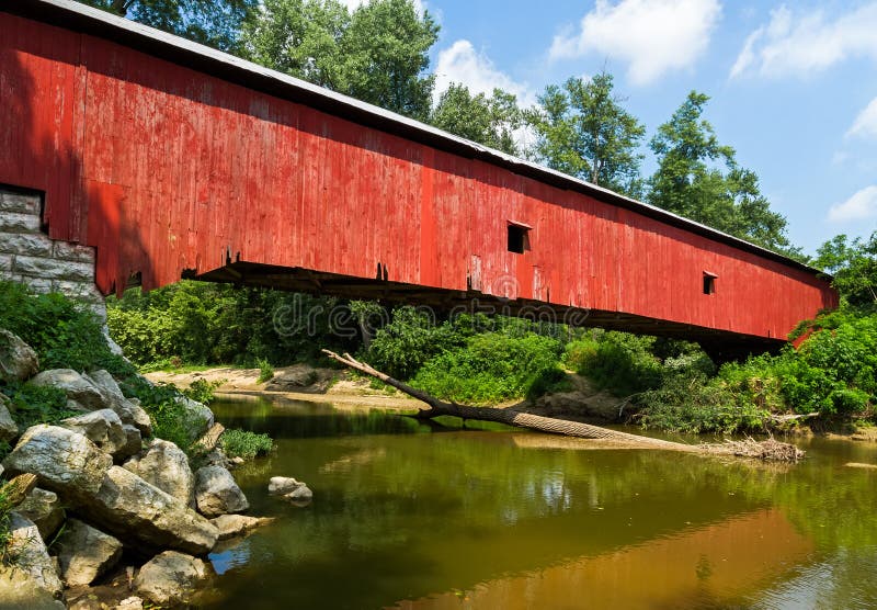 Indiana Red Covered Bridge
