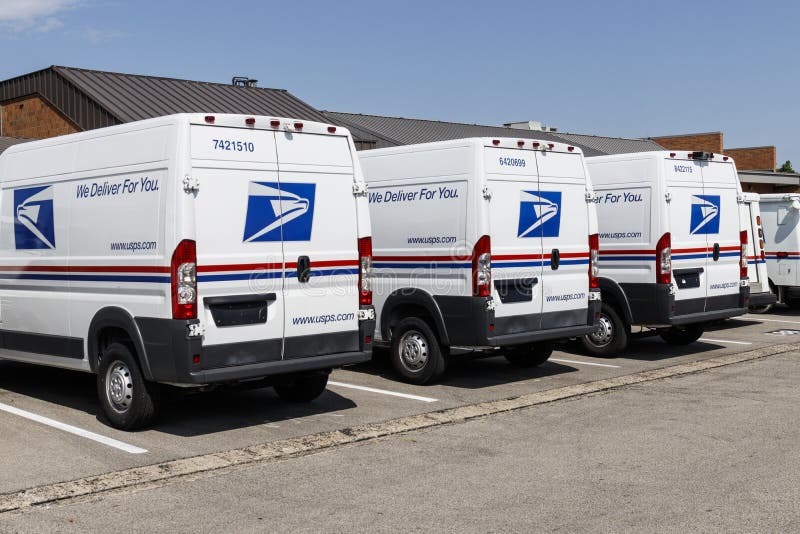 USPS Post Office Mail Trucks. the Post Office is Responsible for