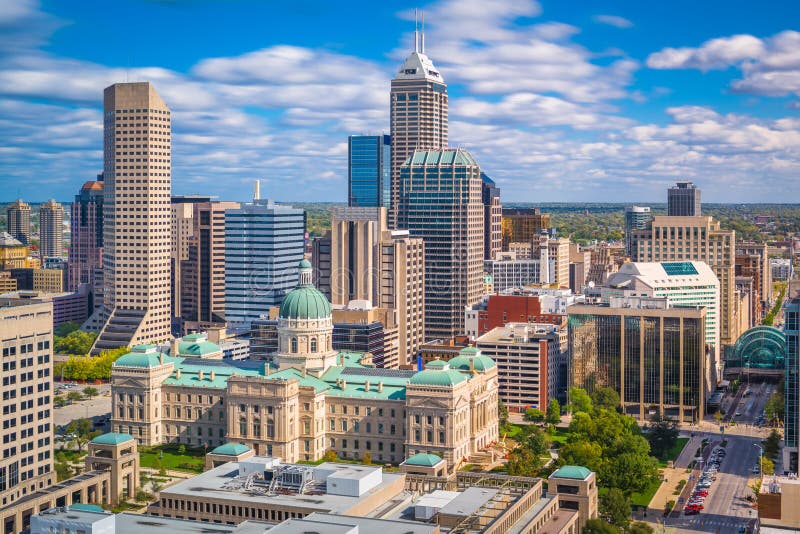 Indianapolis, Indiana, USA Downtown Skyline