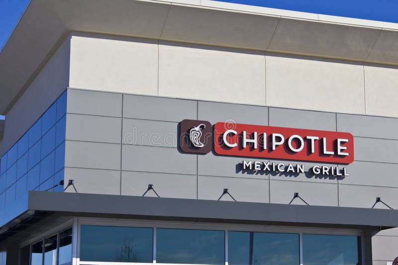 Indianapolis - vers en février 2016 : Restaurant mexicain V de gril de Chipotle
