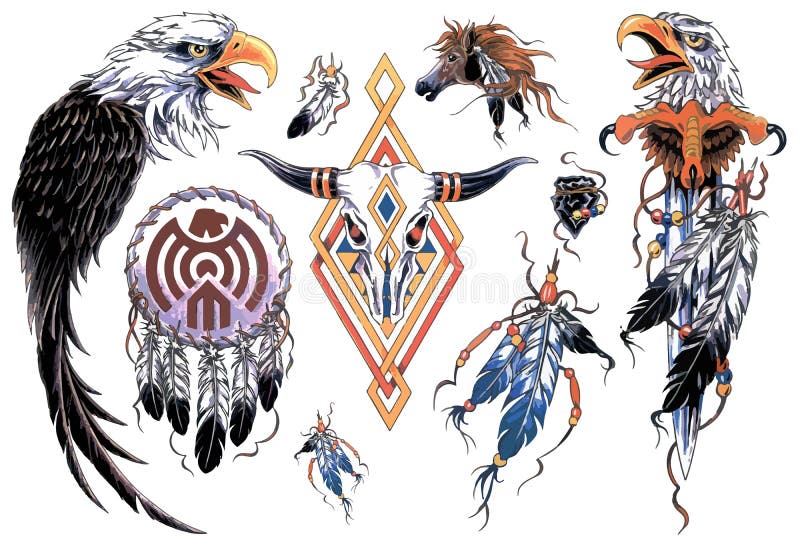 Native American Eagle Tattoo