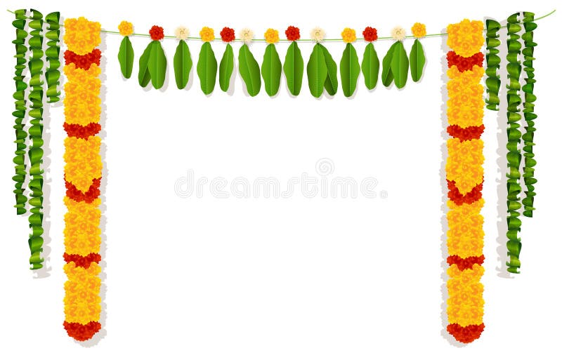 Indiańska girlanda kwiaty i liście Religii świąteczna wakacyjna dekoracja