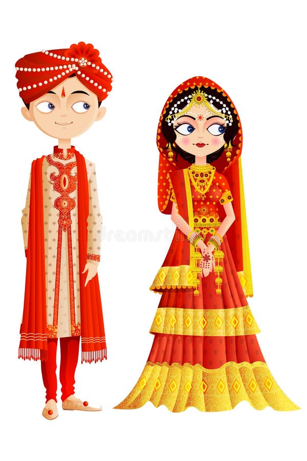 Indiańska ślub para