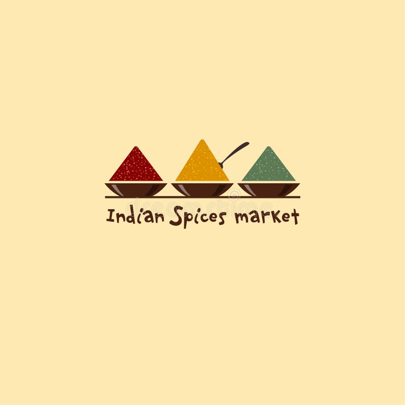 Indiańskich pikantność targowy logo Pikantność emblemat Z pikantność trzy pucharu royalty ilustracja Indiańskich pikantność targowy logo Pikantność emblemat Z pikantność trzy pucharu royalty ilustracja