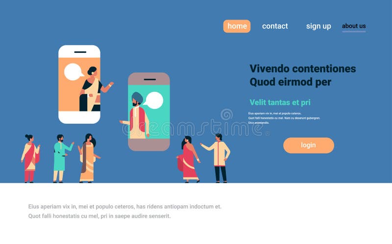 Indiańskiego pary gadki bąbla pojęcia mowy mobilnego podaniowego online komunikacyjnego dialog mężczyzna kobiety indyjska kresków royalty ilustracja Indiańskiego pary gadki bąbla pojęcia mowy mobilnego podaniowego online komunikacyjnego dialog mężczyzna kobiety indyjska kresków royalty ilustracja