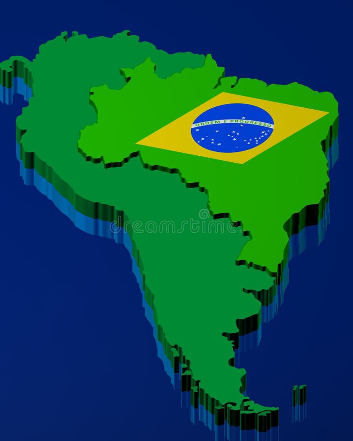 Indicador brasileño sobre la correspondencia stock de ilustración Indicador brasileño sobre la correspondencia stock de ilustración