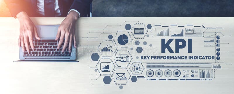 Indicador-chave de desempenho do KPI para conceito de negócios