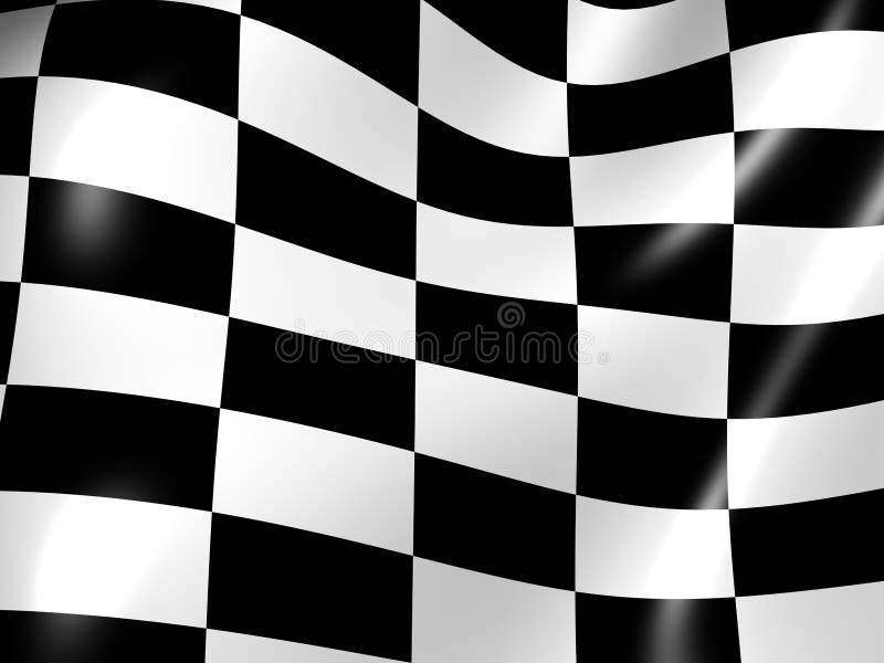 Graphic three-dimensional illustration. Finishing checkered flag. 3d. Graphic three-dimensional illustration. Finishing checkered flag. 3d