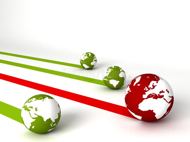 Three dimensional display of profit and loss globes. Three dimensional display of profit and loss globes