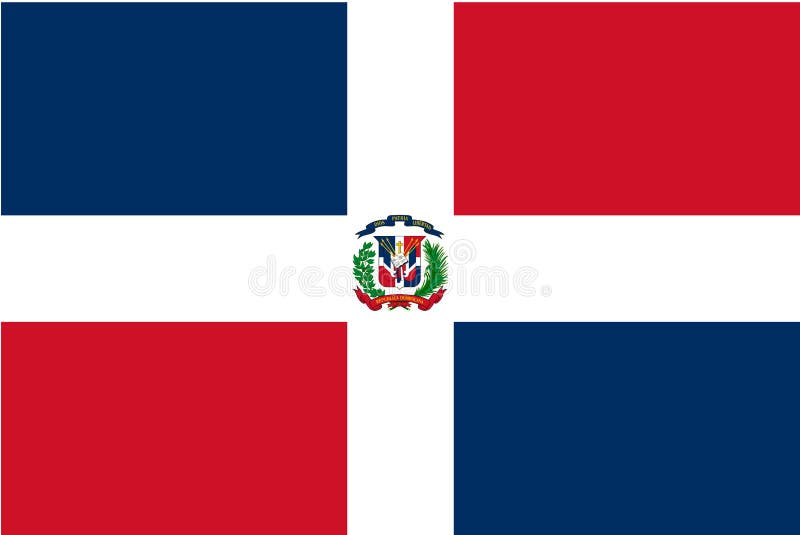 Indicador de la República Dominicana stock de ilustración Indicador de la República Dominicana stock de ilustración