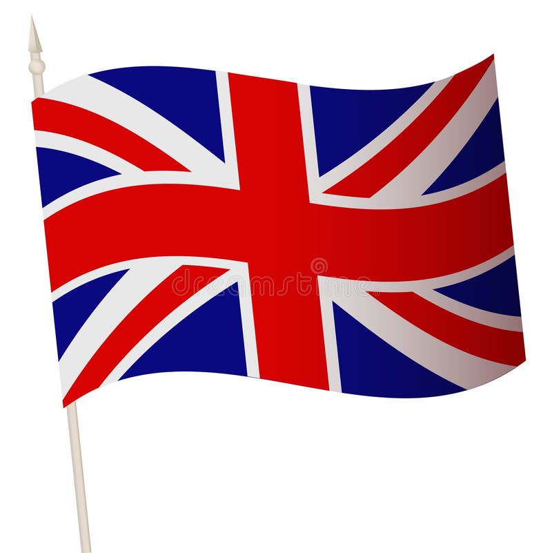 hombro Caducado Desear Indicador De Ondulación Vectorial En Un Asta Bandera Nacional De Inglaterra  Ilustración del Vector - Ilustración de europeo, indicador: 200478790