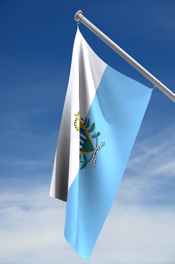 indicador de San Marino/camino de recortes ilustración del vector indicador de San Marino/camino de recortes ilustración del vector