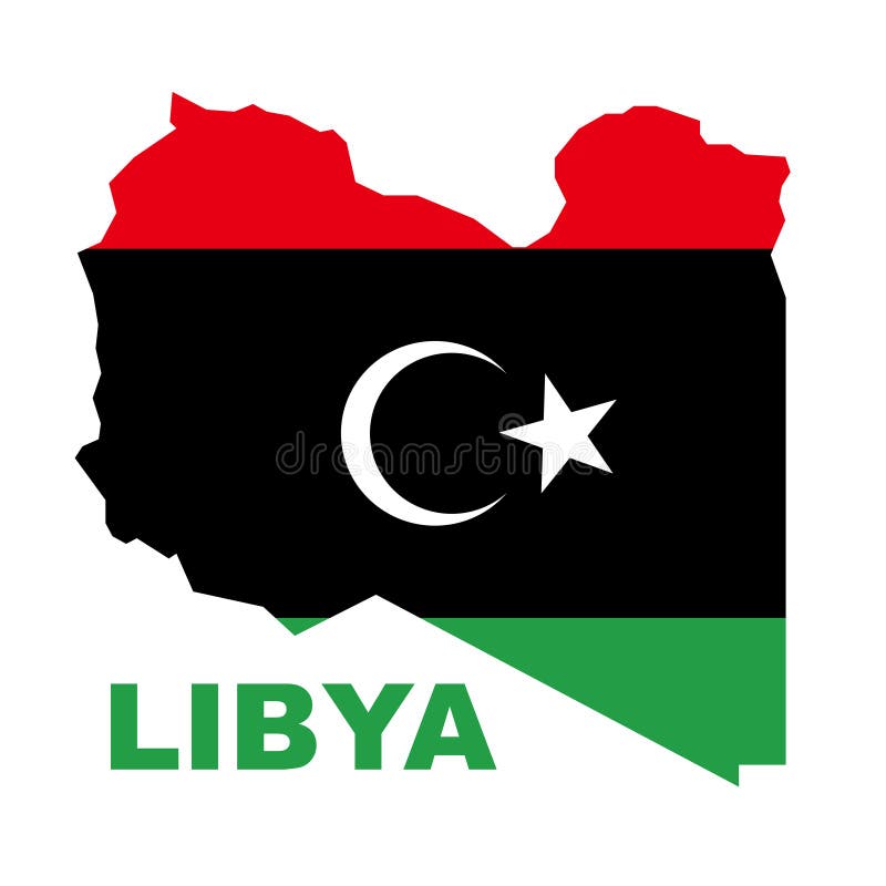 Indicador libio de la república en correspondencia ilustración del vector