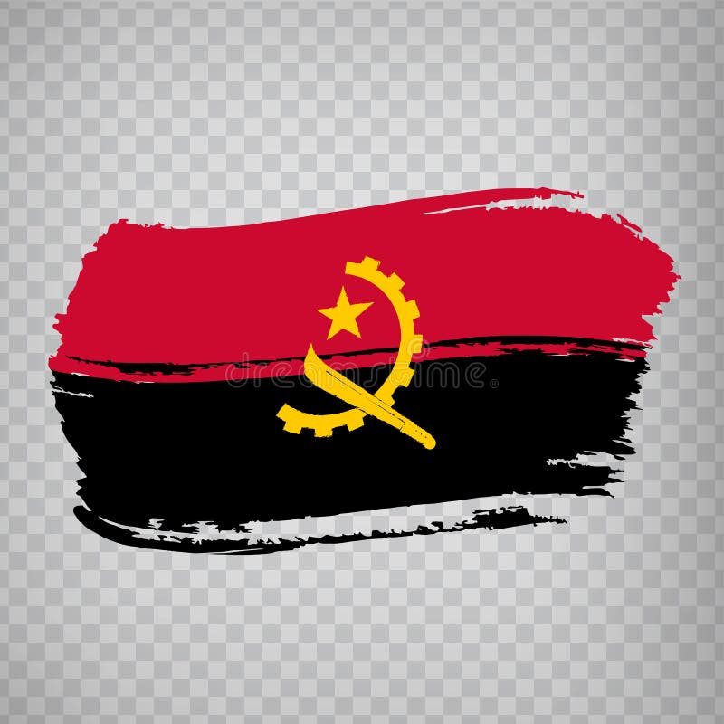 Drapeau De La République D'Angola Isolé Drapeau De L'Angola, Fond De La  Brosse Drapeau Angola Sur Fond Transparent République Du Illustration de  Vecteur - Illustration du grunge, logo: 156230617
