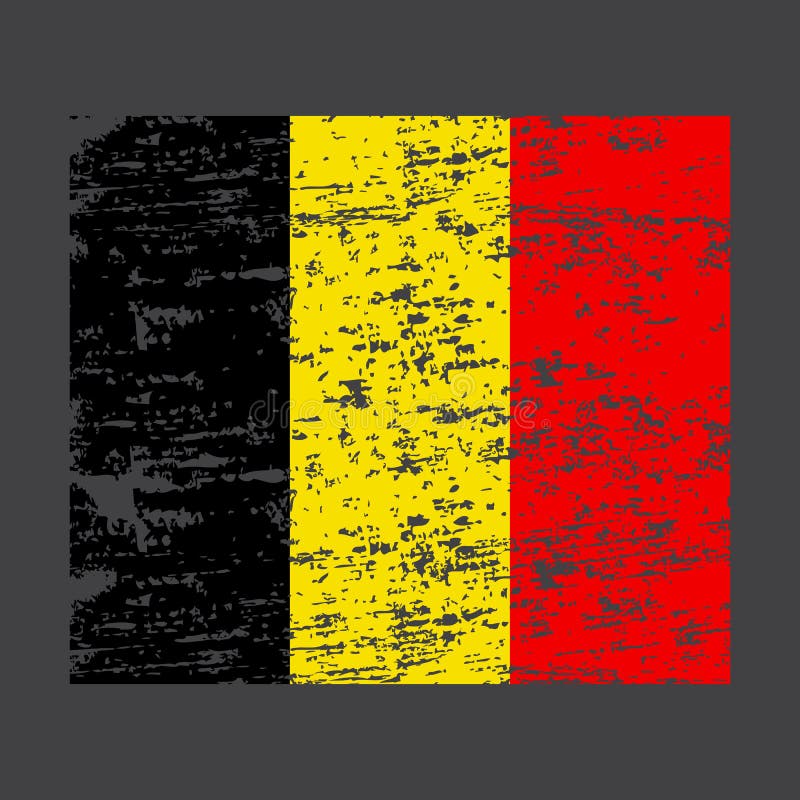 Indicateur de la Belgique Balayez le drapeau peint de la Belgique Illustration tir?e par la main de style avec un effet et une aq illustration stock Indicateur de la Belgique Balayez le drapeau peint de la Belgique Illustration tir?e par la main de style avec un effet et une aq illustration stock