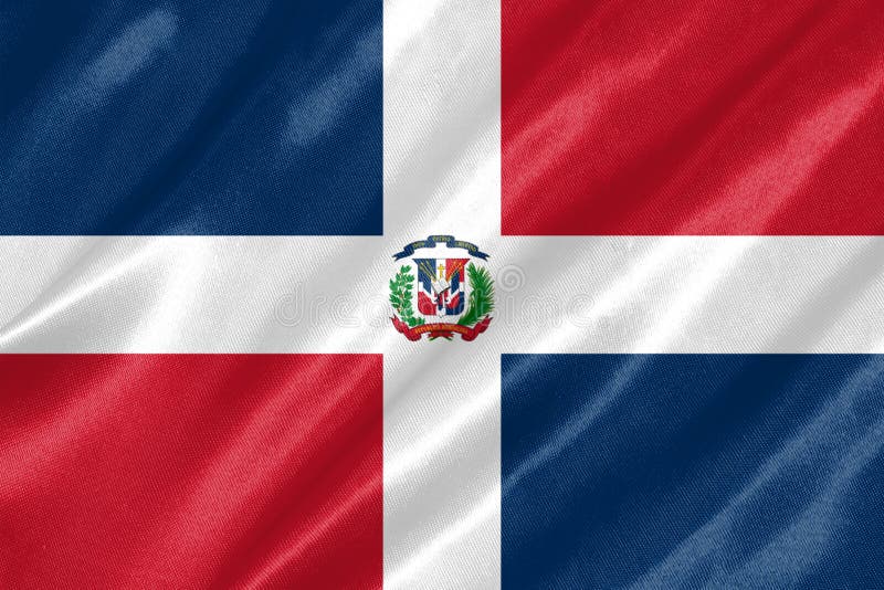 Indicateur de la république dominicaine illustration stock Indicateur de la république dominicaine illustration stock