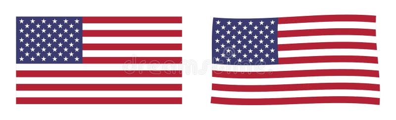 Indicateur des Etats-Unis d'Amérique Versio simple et ondulant légèrement illustration de vecteur Indicateur des Etats-Unis d'Amérique Versio simple et ondulant légèrement illustration de vecteur