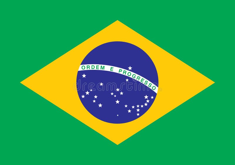 Flag of Brazil Illustration. Flag of Brazil Illustration