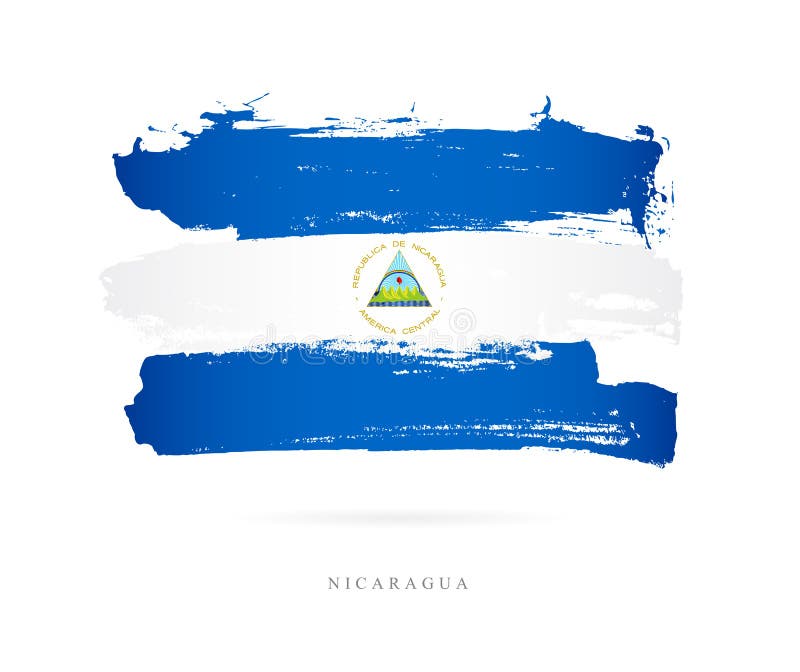 Indicateur du Nicaragua Concept abstrait illustration stock Indicateur du Nicaragua Concept abstrait illustration stock