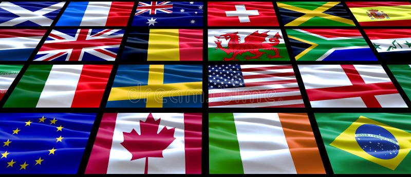 Indicateurs du monde photographie stock libre de droits Indicateurs du monde photographie stock libre de droits