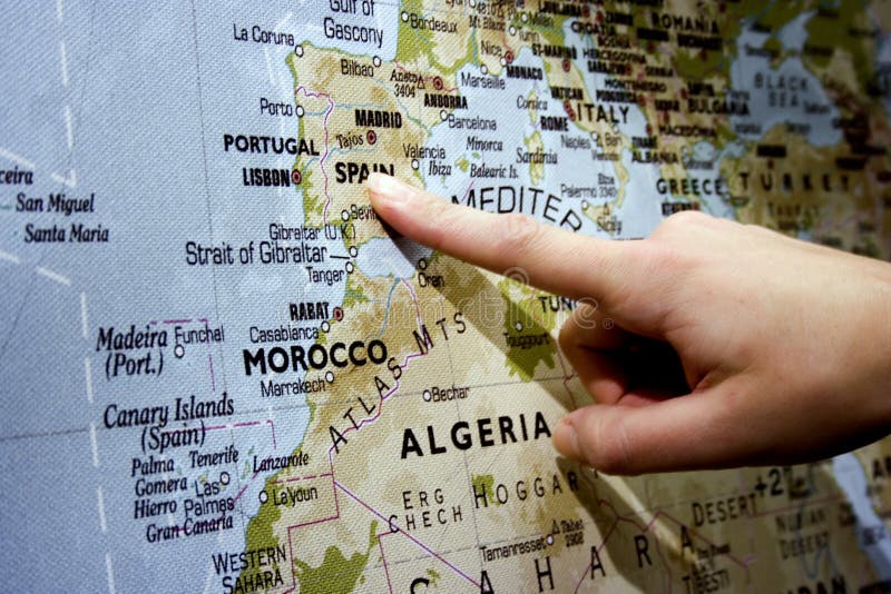 Indication Par Les Doigts Espagne Photo stock - Image du bras, europe