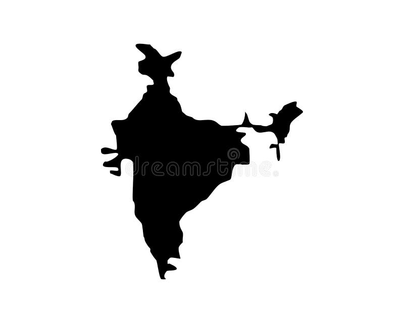 Indien, asiatische Länder - Design der Mustervorlage für Logo-Vector-Symbole. Indien, asiatische Länder, Maps-Vector-Logo-Vorlagendesign, Asien Länder-Malkartzeichen