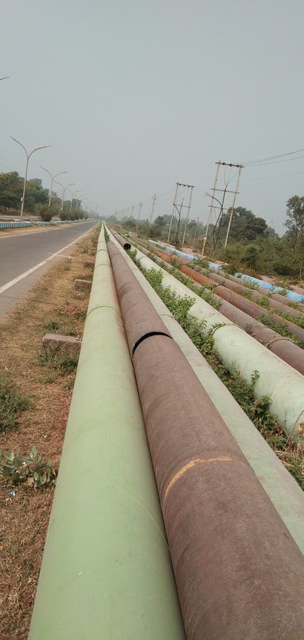 Indien-Pipeline und vier Farben stockfotos