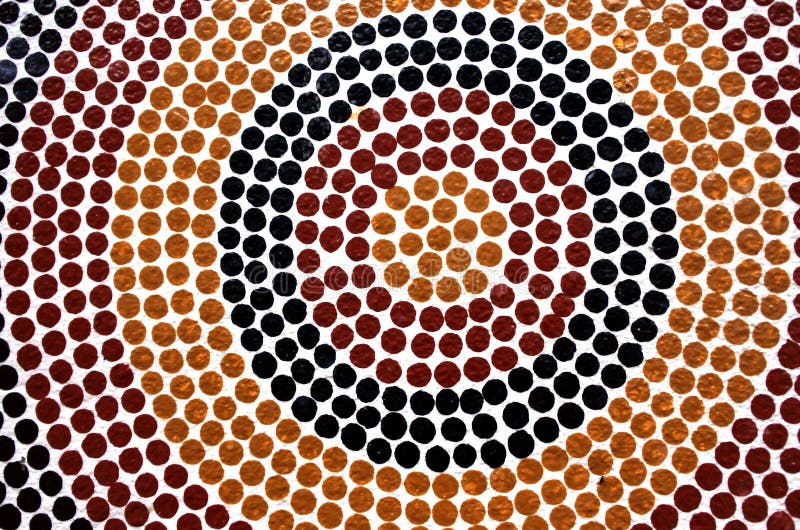 Indigenous Australian art Dot painting.