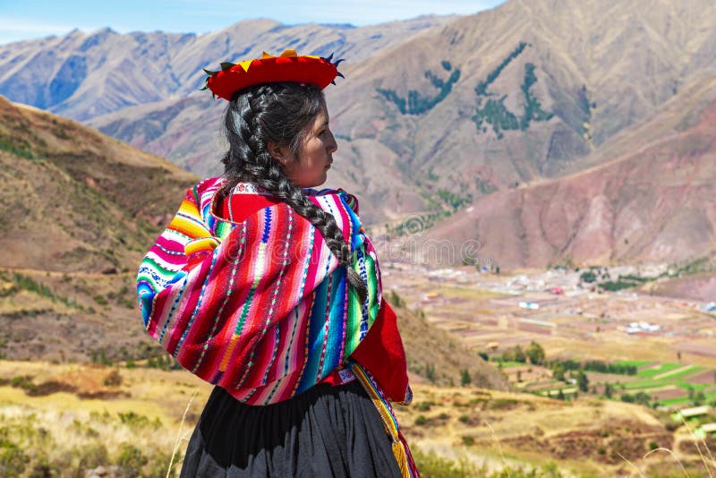 Indigenous Peruvian Quechua Girl Portrait, Cusco, Peru