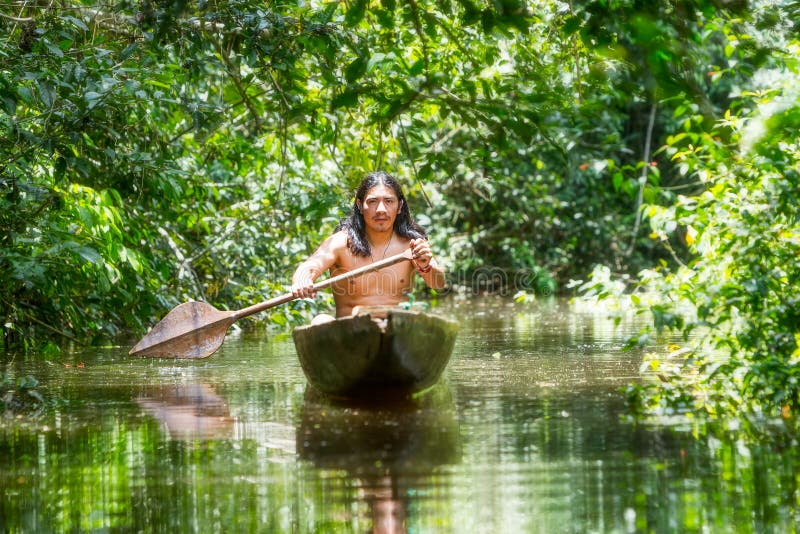 Indigenous Wooden Canoe