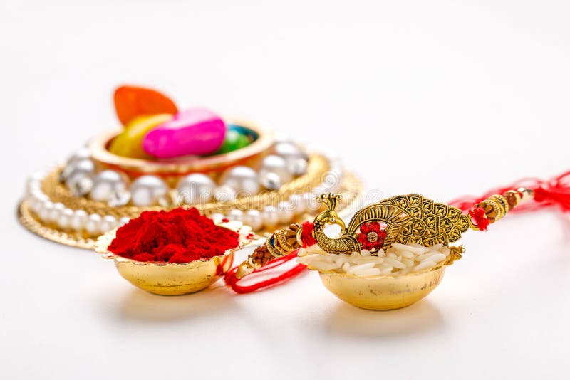 Indisch festival Raksha Bandhan royalty-vrije stock foto Indisch festival Raksha Bandhan royalty-vrije stock foto
